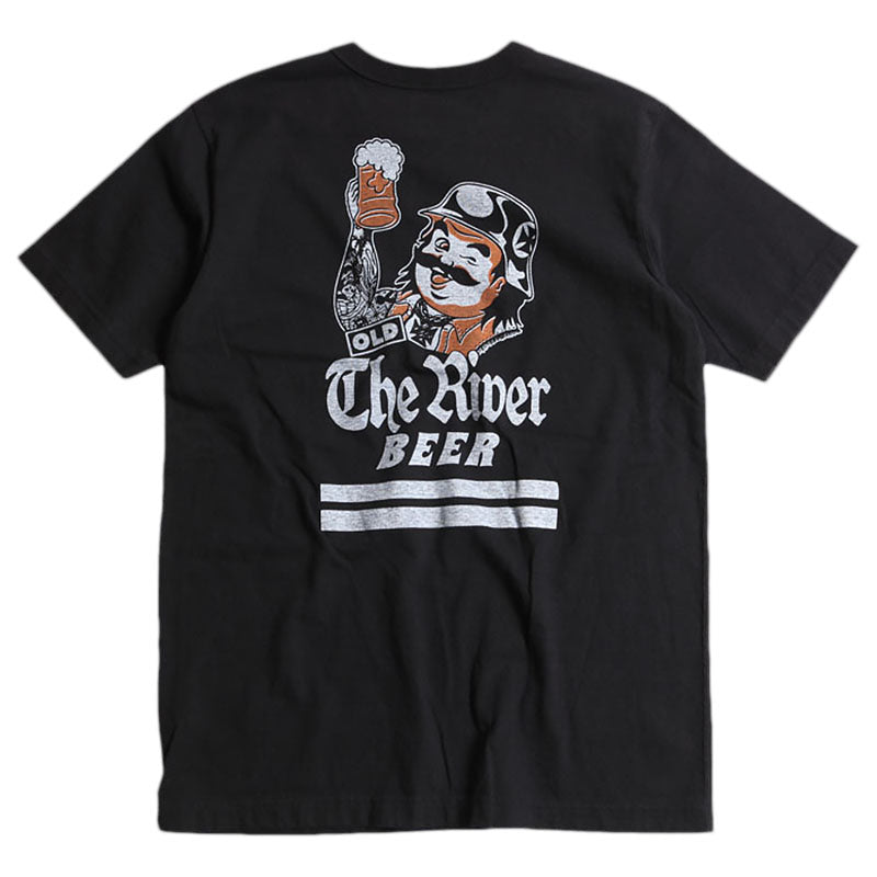 "THE RIVER BEER" TEE - BLACK