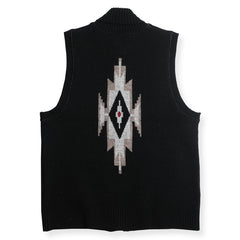 NATIVE SHETLAND VEST - BLACK – May club