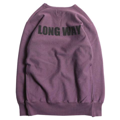 HEAVY WEIGHT FRONT-V SWEAT - LONG WAY: BLFLW - May club