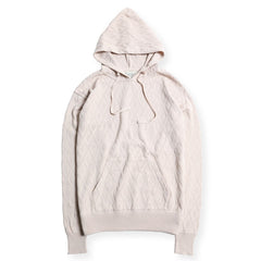 NGT MESH JACQUARD HOODIE - BEIGE - May club