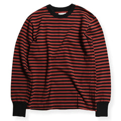 HEAVY BORDER LONG SLEEVES TEE ( 1cm 間隙) - BRK/BLK - May club