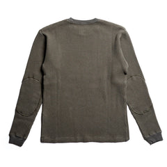 ACV-TM01 HEAVYWEIGHT WAFFLE CREW- ARMY GREEN - May club