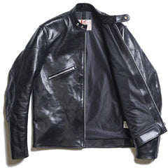 AD-05 HORSEHIDE CLUBMAN JACKET - BLACK - May club