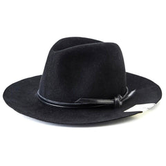 ACV-HG03HW RABBIT TRAVELER HAT - BLACK - May club