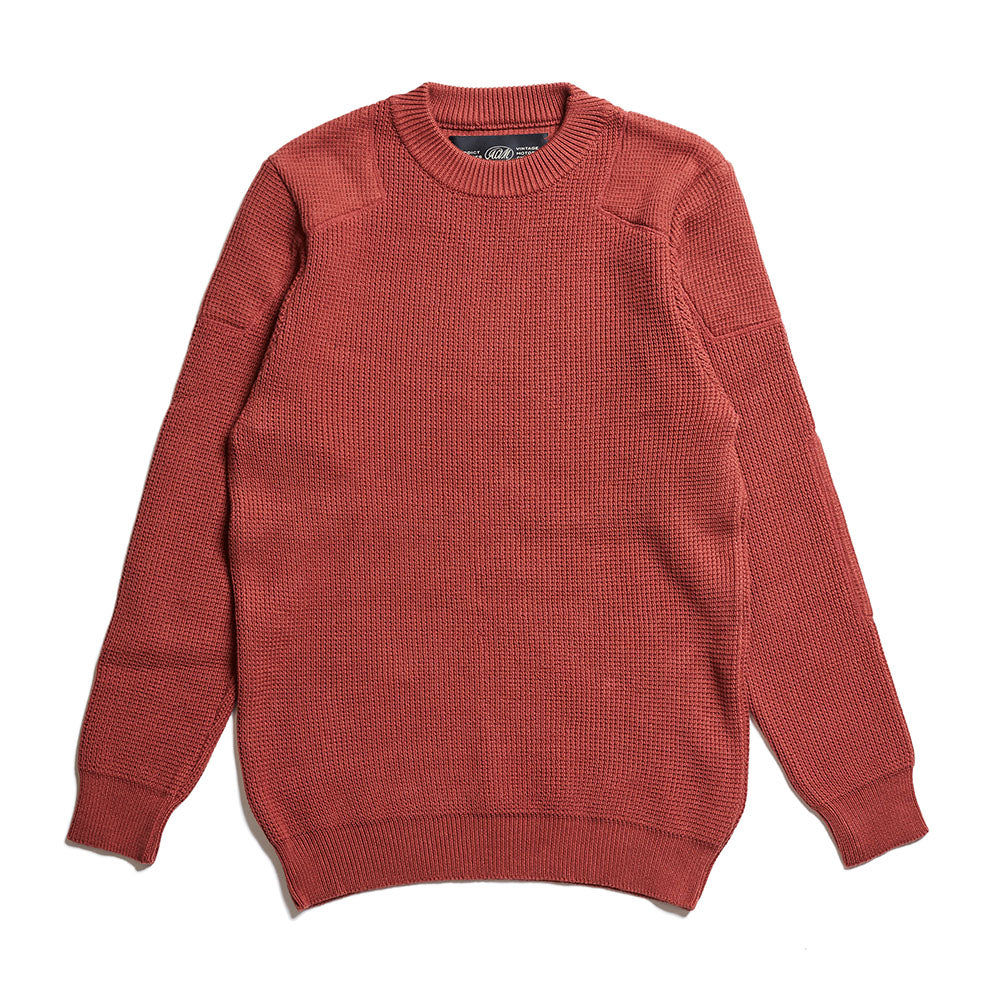 ACV-KN01 PADDED WAFFLE COTTON KNIT - FADE RED - May club