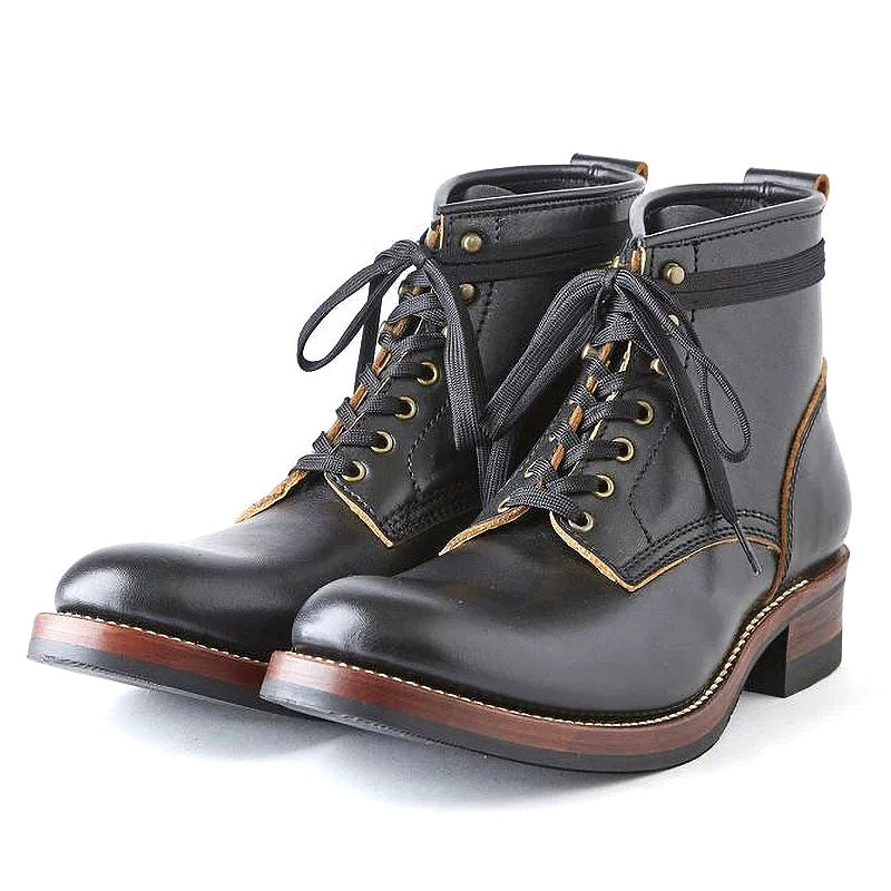 AB-02 STEERHIDE LACE-UP BOOTS - May club