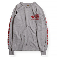 WR FOR WEST RIDE LONG SLEEVE TEE - H.GRY - May club