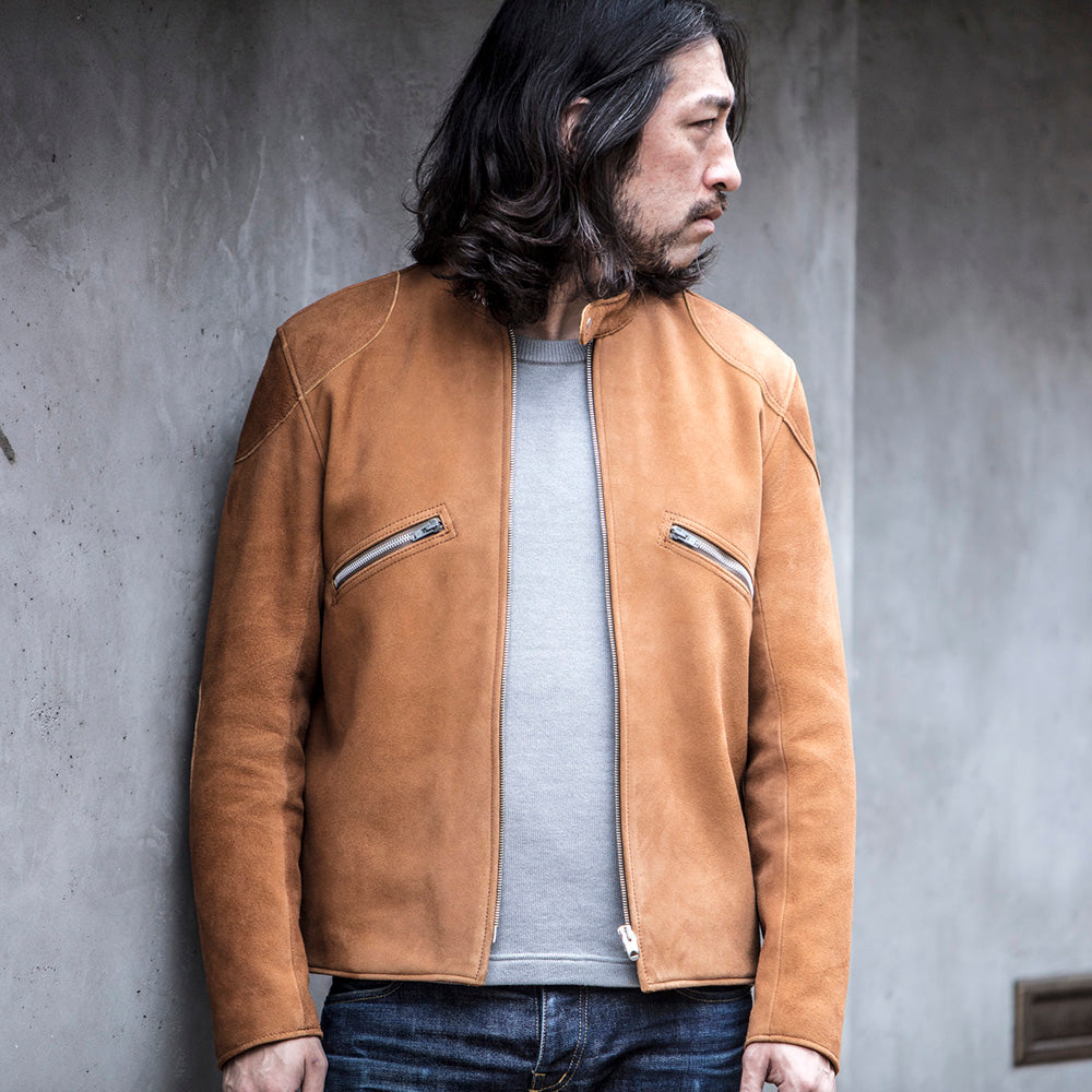 May club -【Addict Clothes】AD-05 DEER SUEDE CLUBMAN JACKET - MUSTARD
