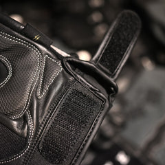 May club -【WESTRIDE】TEXTILE GLOVE - CROSS FLAGS（BLACK）
