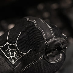 May club -【WESTRIDE】TEXTILE GLOVE - SPIDER WEB（BLACK）