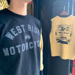 May club -【WESTRIDE】WEST RIDE MC LONG SLEEVES TEE - L.HNY/BLK