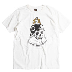 "GERMAN SKULL" TEE - WHITE - May club