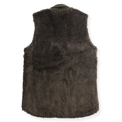 REVERSIBLE RDJ FUR VEST - OLIVE - May club