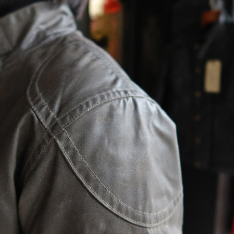 May club -【Addict Clothes】ACV-WX04 WAXED COTTON ULSTER JACKET - KHAKI GREEN