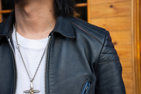 MAY CLUB x C.T.M x ADDICT CLOTHES - BLUE HIGHWAY LEATHER JACKET - May club