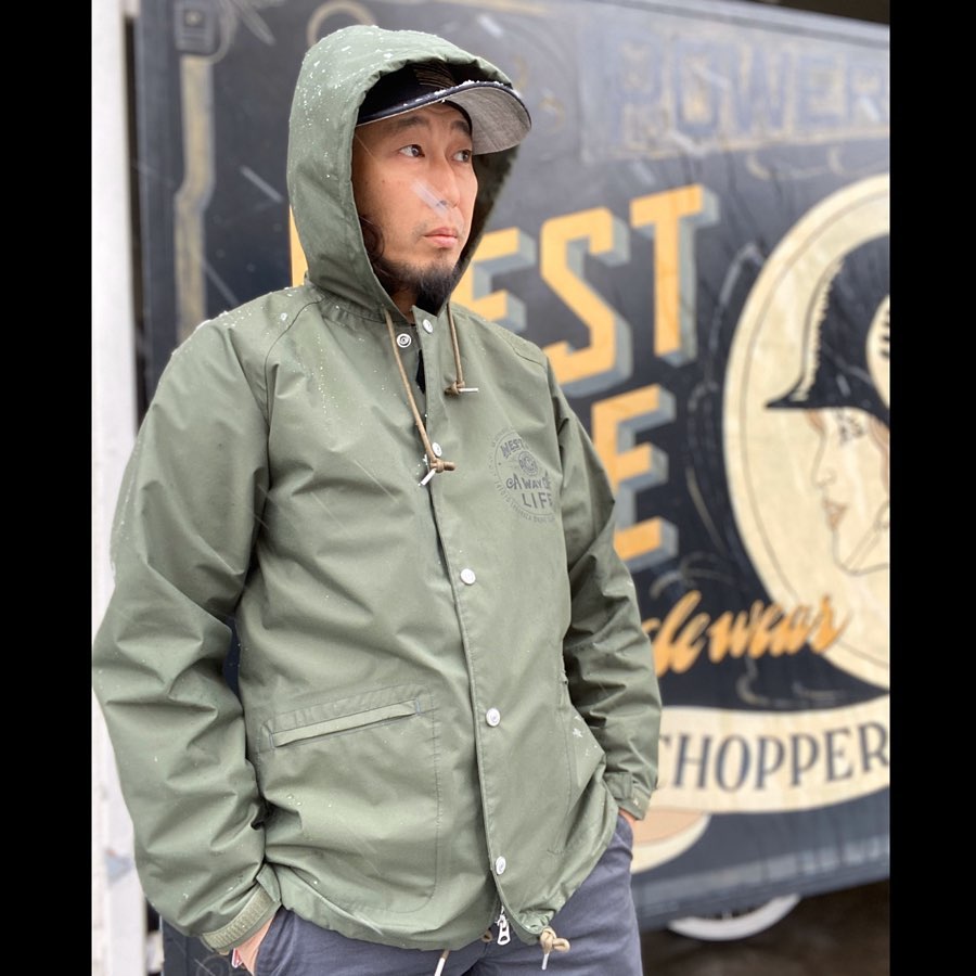 CYCLE HOODIE WINDBREAKER：A WAY OF LIFE（OLIVE） - May club