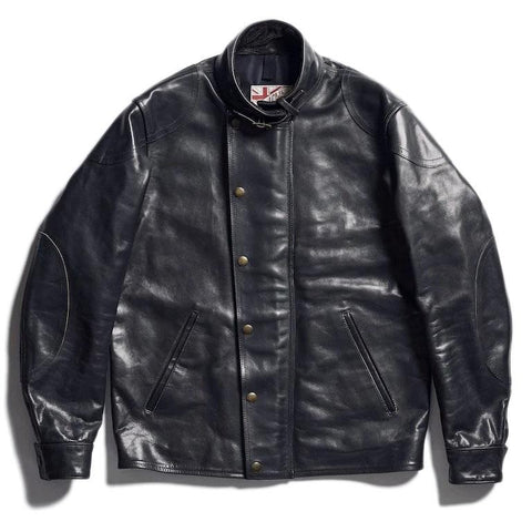 AD-09 HORSEHIDE ULSTER JACKET - BLACK – May club