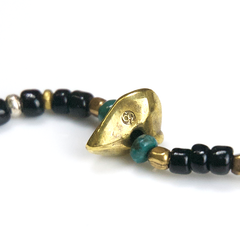 May club -【SunKu】Black Antique Beads Eyewear Holder