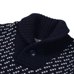 May club -【WESTRIDE】SHAWL COLLAR SWEATER - BIRDS EYE