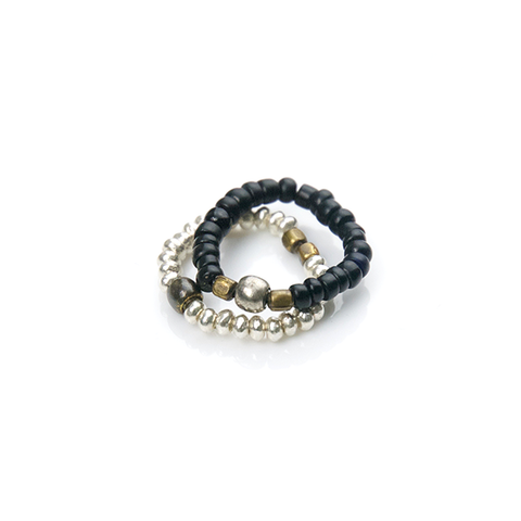 Antique Beads & Silver Beads Ring - May club