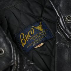 May club -【Vintage】50's BUCO J-24-L D-POCKET STEERHIDE LEATHER MOTORCYCLE JACKET