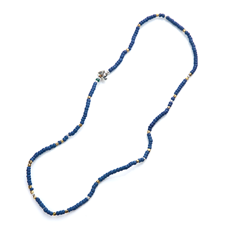 Indigo Dye Beads Necklace & Bracelet - May club