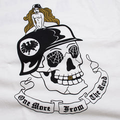 "GERMAN SKULL" TEE - WHITE - May club