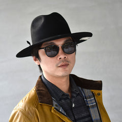 ACV-HG03HW RABBIT TRAVELER HAT - BLACK - May club