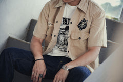 LEONARD ARMY SHORT SLEEVE SHIRTS - BEIGE - May club