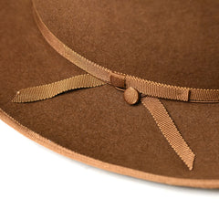 May club -【BAD QUENTIN】STETSON RABBIT FUR FELT HAT “BRONCO” - CAMEL