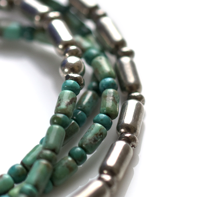 Silver & Turquoise Long Necklace - May club
