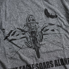 May club -【WESTRIDE】"THE EAGLE SOARS ALONE" TEE - GREY