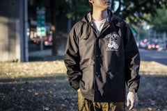 CYCLE HOODIE WINDBREAKER：OLD GEEZER（BLACK） - May club