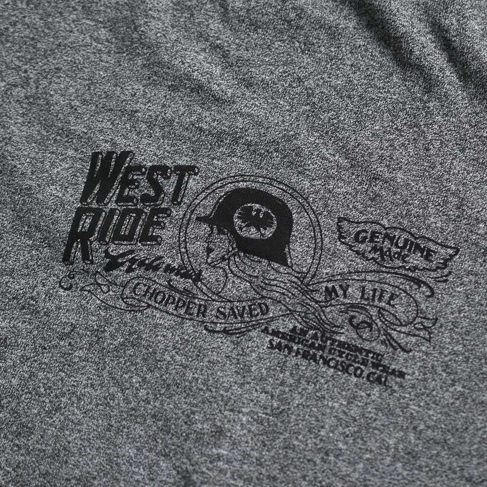 May club -【WESTRIDE】"POWER AND SPEED" TEE - GREY