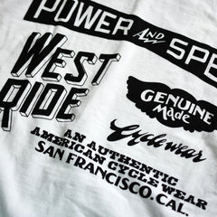 May club -【WESTRIDE】"CYCLE GOODIES" TEE - WHITE