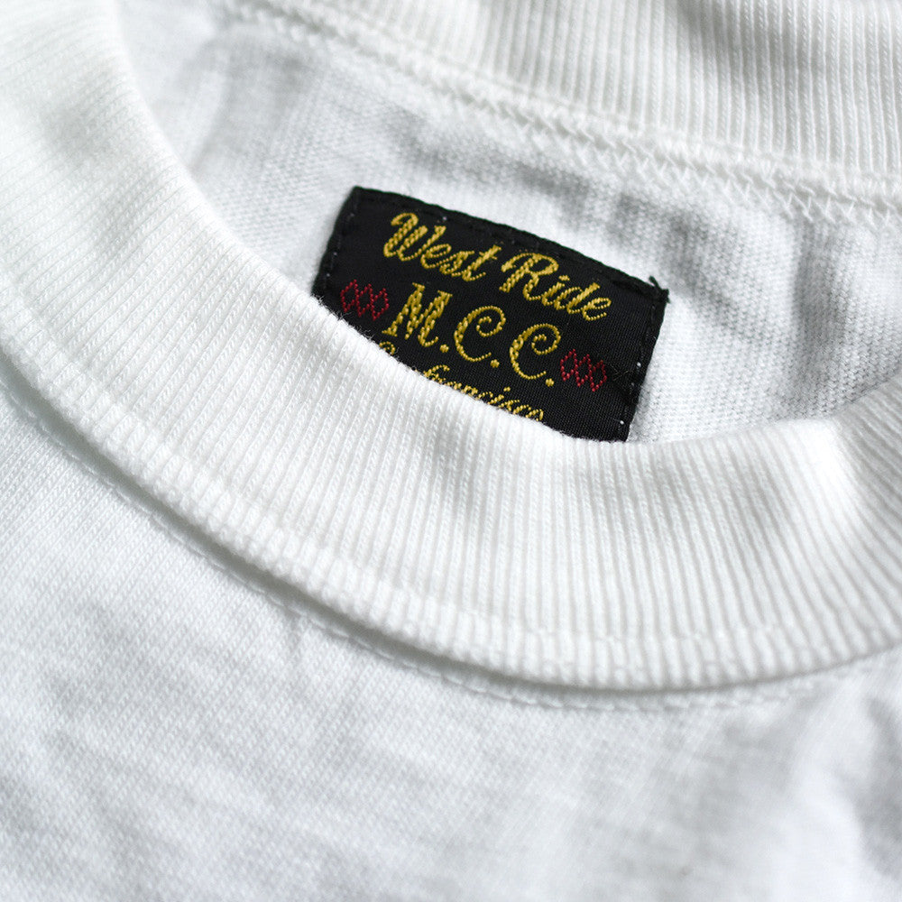 May club -【WESTRIDE】"THE EAGLE SOARS ALONE" TEE - WHITE