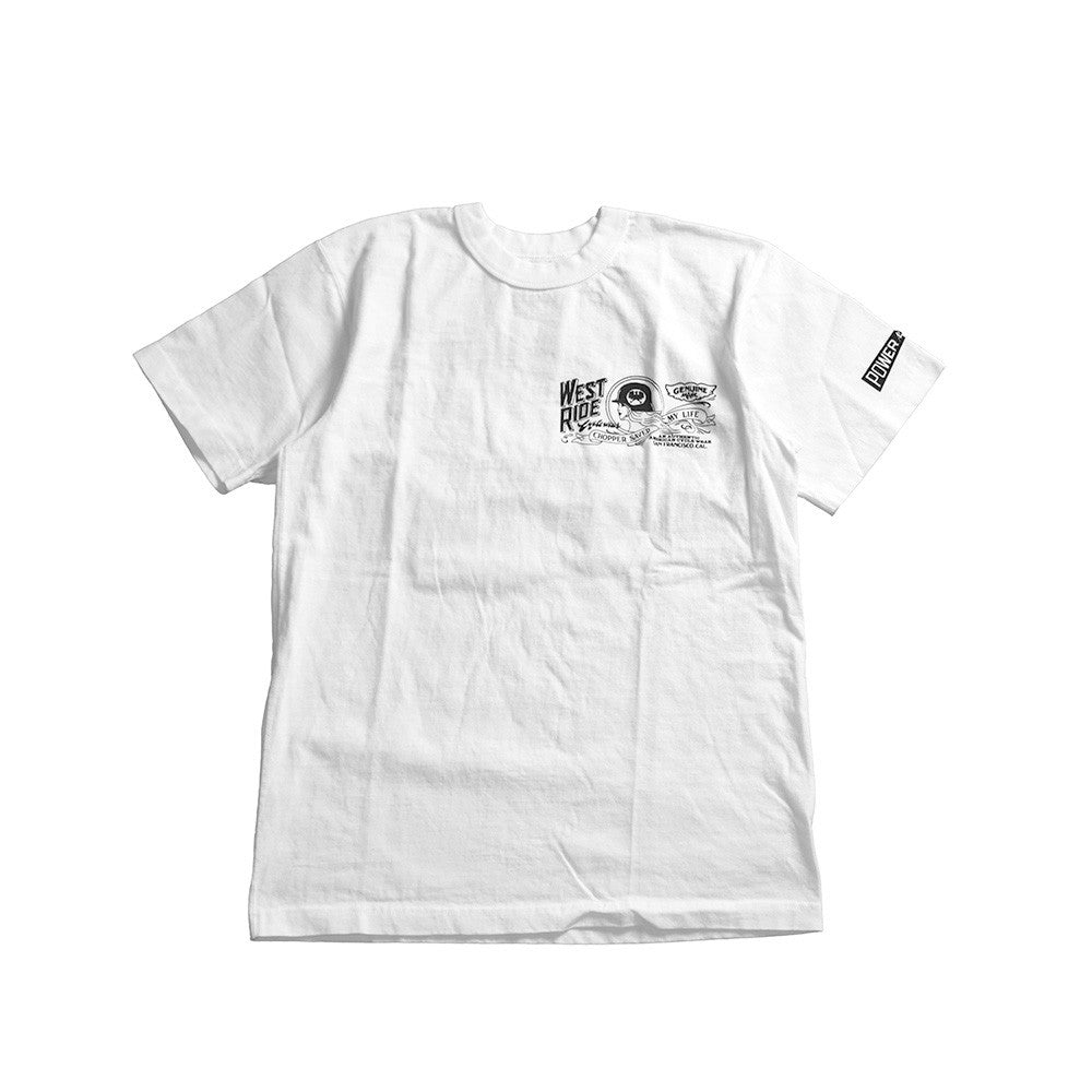 May club -【WESTRIDE】"POWER AND SPEED" TEE - WHITE