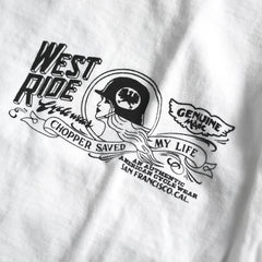 May club -【WESTRIDE】"POWER AND SPEED" TEE - WHITE