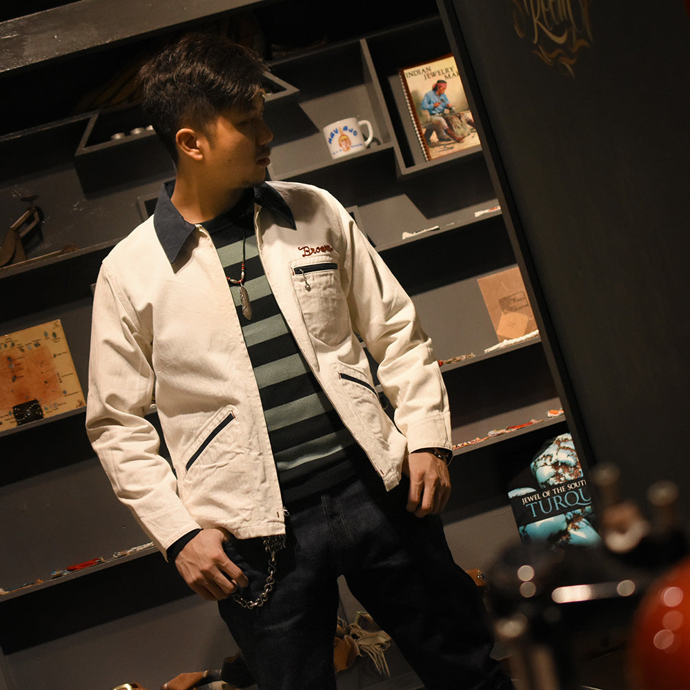 May club -【WESTRIDE】BUCKNER JACKET - OFF/NVY