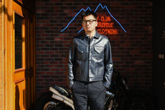 May club -【Addict Clothes】AD-08 HORSEHIDE GRANADA jacket - Dark Blue