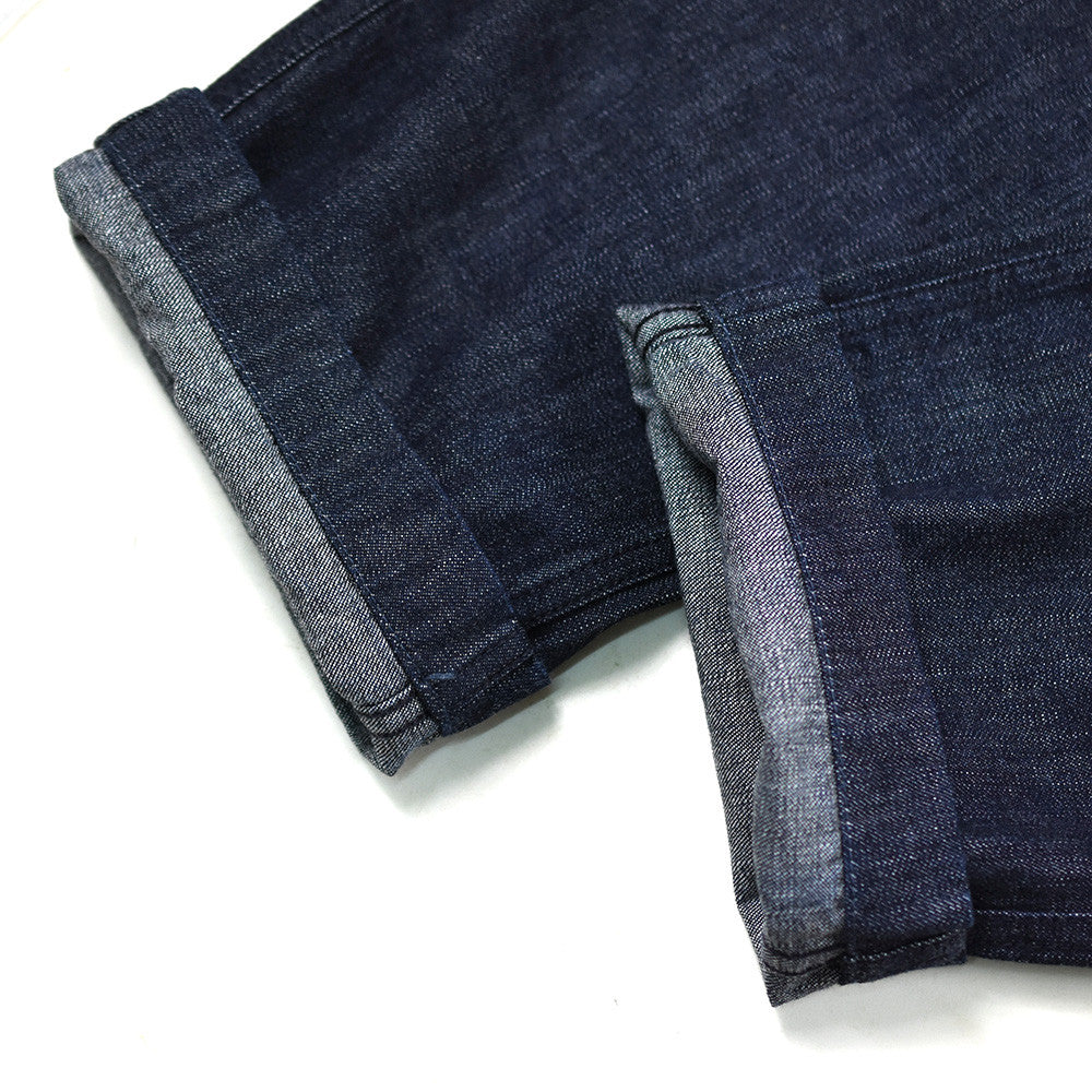 May club -【WESTRIDE】W FLAP TAPERED PANTS - BLUE DENIM