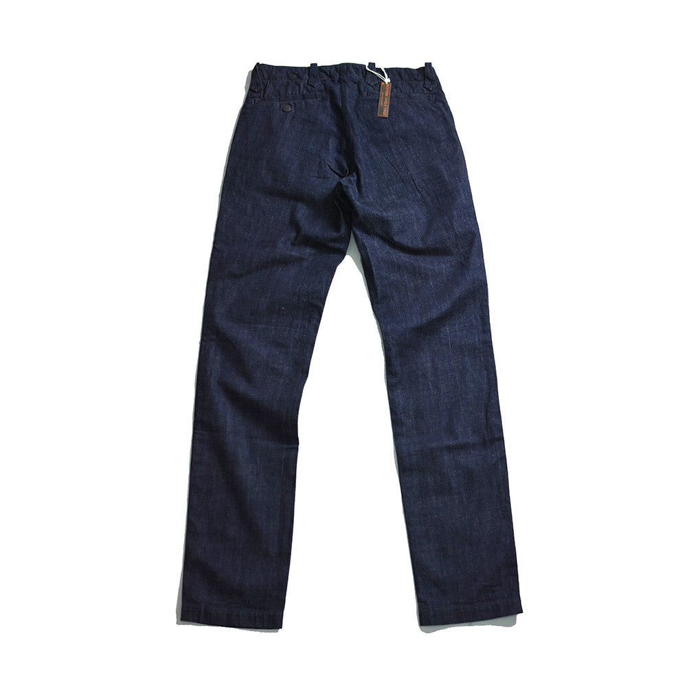 May club -【WESTRIDE】W FLAP TAPERED PANTS - BLUE DENIM