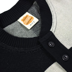 May club -【Trophy Clothing】CHECKER SUMMER HENLEY S/S KNIT