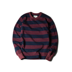 May club -【WESTRIDE】HEAVY BORDER LONG SLEEVES TEE - BGDY/NVY