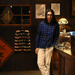 May club -【BLUCO】BUFFALO CHECK SHIRTS - BLUE