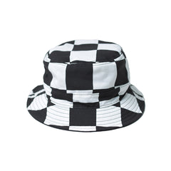 REVERSIBLE BUCKET HAT CHECKER／BLACK - May club