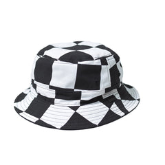 REVERSIBLE BUCKET HAT CHECKER／BLACK - May club