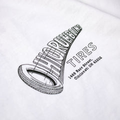 May club -【WESTRIDE】"OHIO RUMBLING TIRES" TEE - WHITE