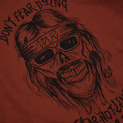 May club -【WESTRIDE】"DON'T FEAR" TEE - RED BROWN