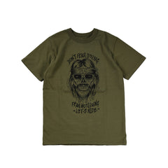 May club -【WESTRIDE】"DON'T FEAR" TEE - DEEP OLIVE